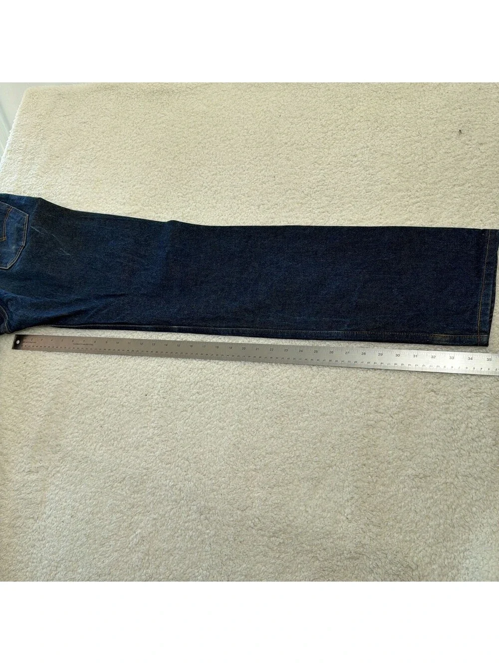 Levis Orange Tab 505 Mens 32x34 Dark Wash Straight Made in USA Vintage Denim